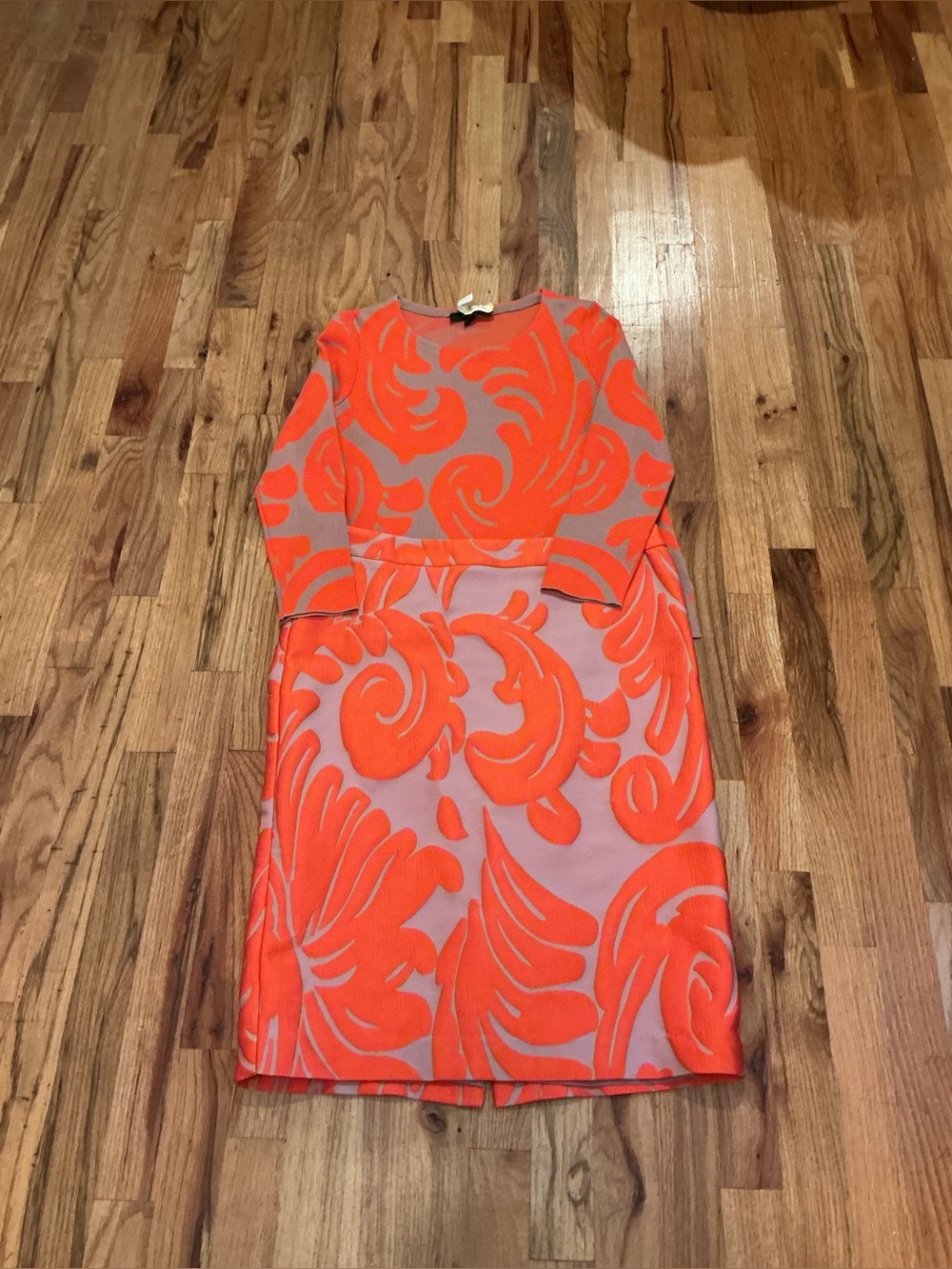 Ann Taylor Orange Swirl 2 piece Skirt Set